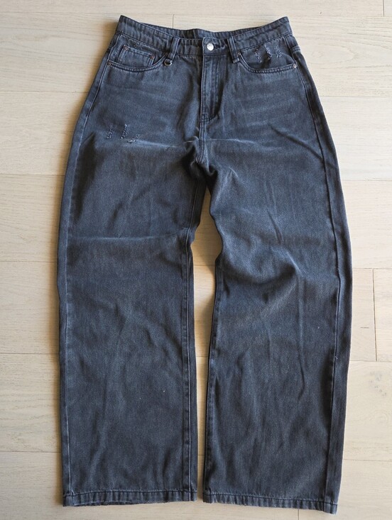Denim - Drmers club baggy jeans in black